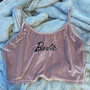 pink velvet barbie cami